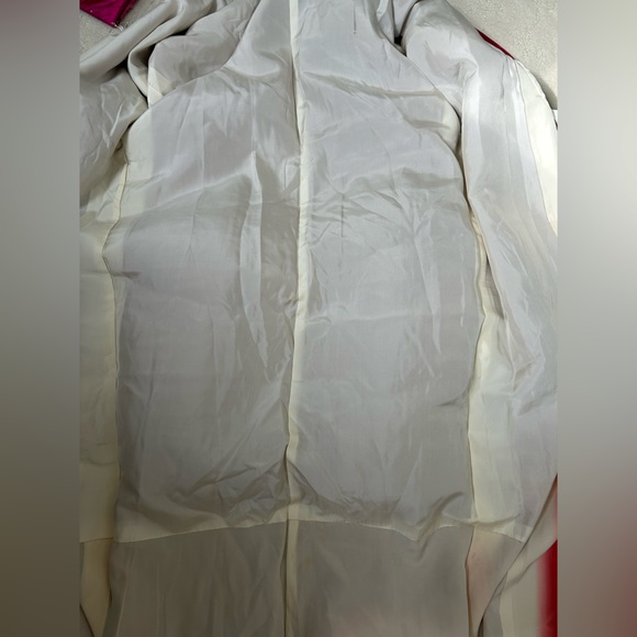 Beautiful Silk Vintage Japanese Kimono Crimson Robe Rare Wafu Red Japan Vampire - Picture 8 of 9